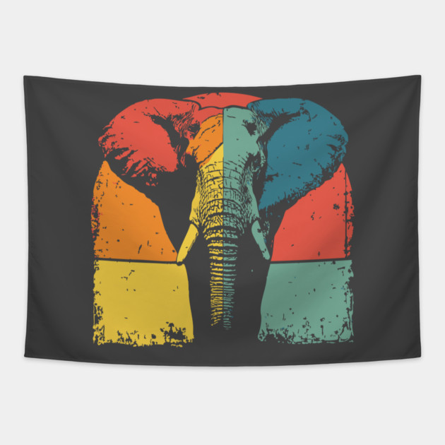 Colorful Elephant Pop Art Shirt for Kids Tapestry by TuncGK