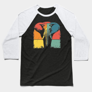 Colorful Elephant Pop Art Shirt for Kids Baseball T-Shirt