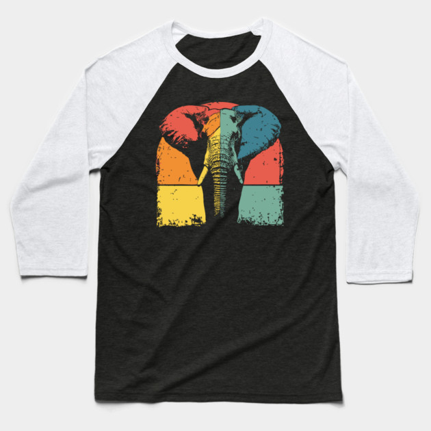 Colorful Elephant Pop Art Shirt for Kids Baseball T-Shirt by TuncGK