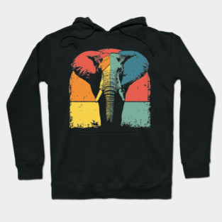 Colorful Elephant Pop Art Shirt for Kids Hoodie