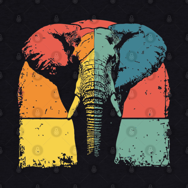 Colorful Elephant Pop Art Shirt for Kids by TuncGK
