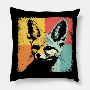 Cute Fennec Fox Pop Art | Adorable Desert Animal Pillow