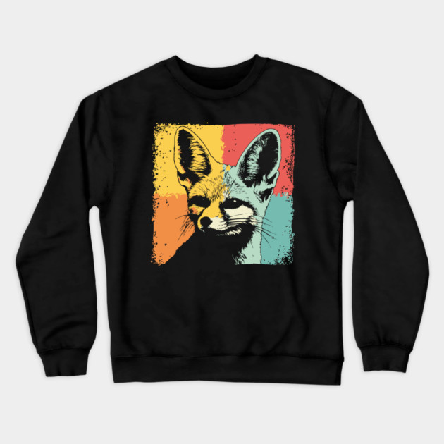 Cute Fennec Fox Pop Art | Adorable Desert Animal Crewneck Sweatshirt by TuncGK