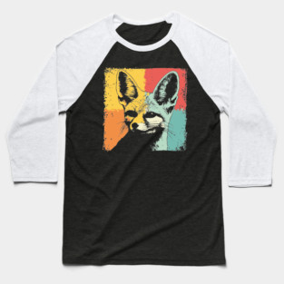 Cute Fennec Fox Pop Art | Adorable Desert Animal Baseball T-Shirt