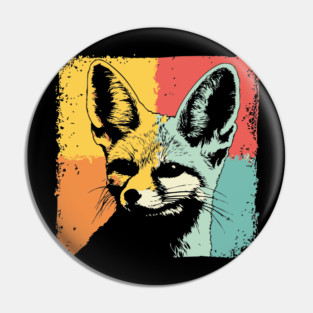 Cute Fennec Fox Pop Art | Adorable Desert Animal Pin