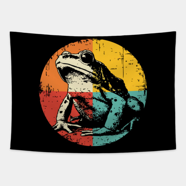 Colorful Tree Frog Pop Art for Little Explorers Tapestry by TuncGK