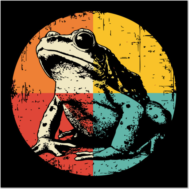 Colorful Tree Frog Pop Art for Little Explorers Wall Art by TuncGK