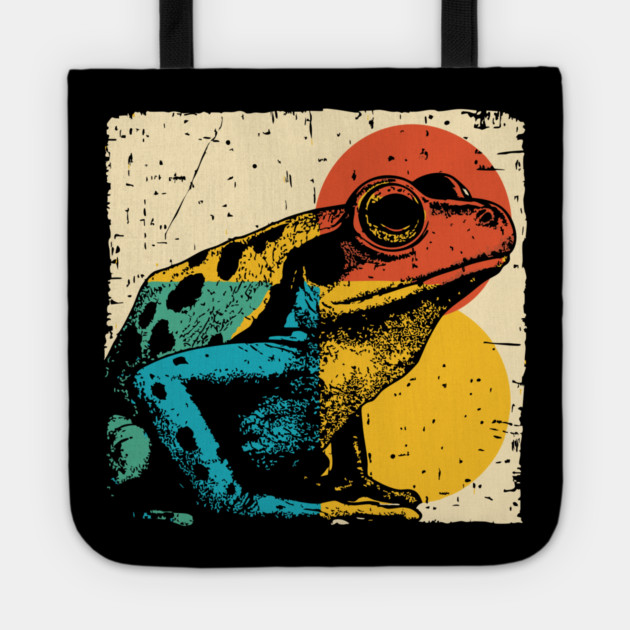 Red-Eyed Tree Frog Retro Pop Art | Rainforest Animal Tote by TuncGK