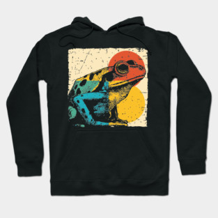 Red-Eyed Tree Frog Retro Pop Art | Rainforest Animal Hoodie