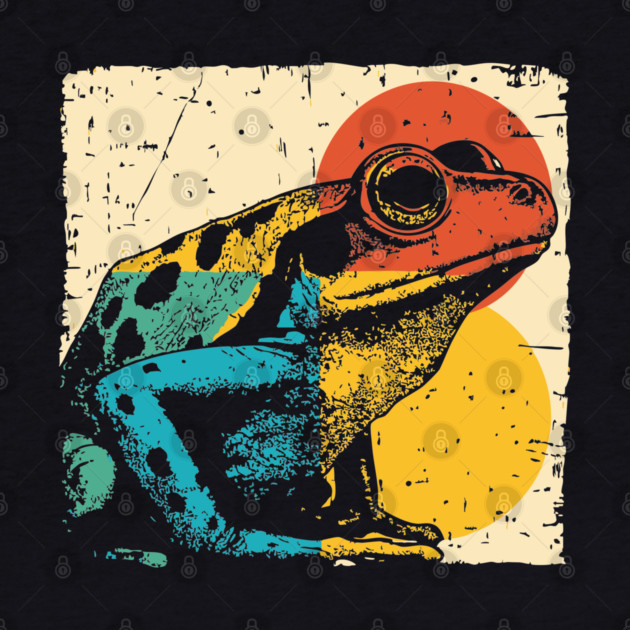 Red-Eyed Tree Frog Retro Pop Art | Rainforest Animal by TuncGK