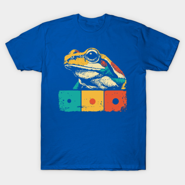 Cool Graphic Frog Pop Art for Trendy Kids T-Shirt by TuncGK
