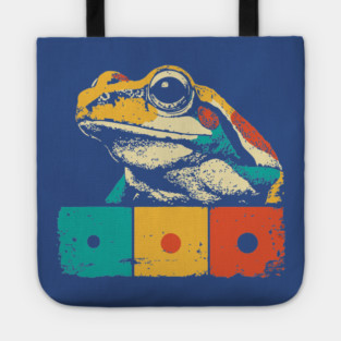Cool Graphic Frog Pop Art for Trendy Kids Tote