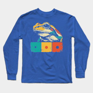 Cool Graphic Frog Pop Art for Trendy Kids Long Sleeve T-Shirt