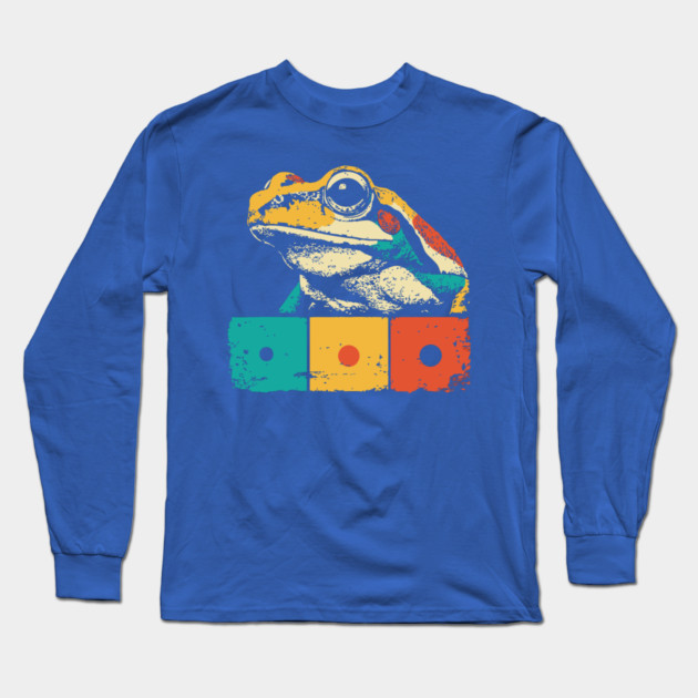 Cool Graphic Frog Pop Art for Trendy Kids Long Sleeve T-Shirt by TuncGK