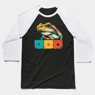 Cool Graphic Frog Pop Art for Trendy Kids Baseball T-Shirt