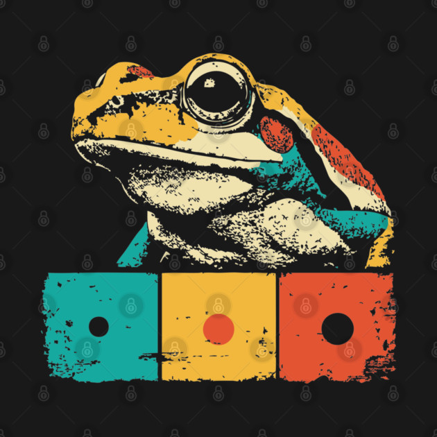 Cool Graphic Frog Pop Art for Trendy Kids by TuncGK