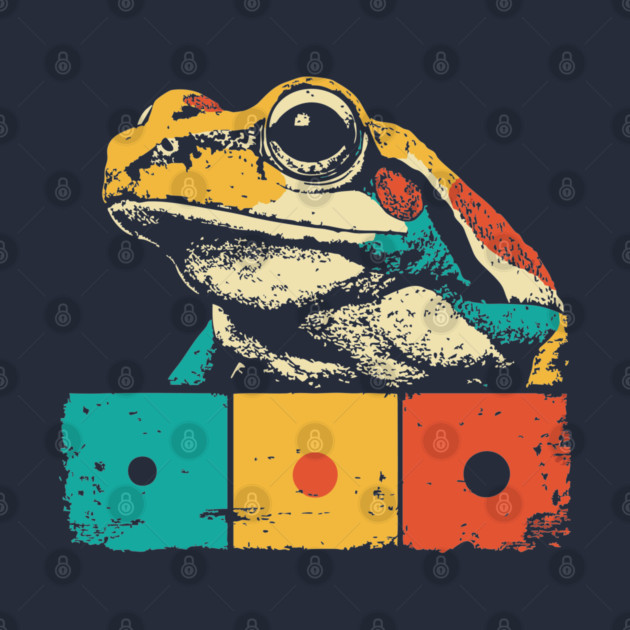 Cool Graphic Frog Pop Art for Trendy Kids by TuncGK