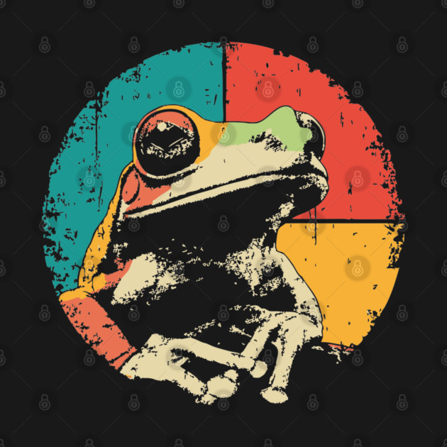 Funny Frog Face Pop Art | Cute Kids Character by TuncGK