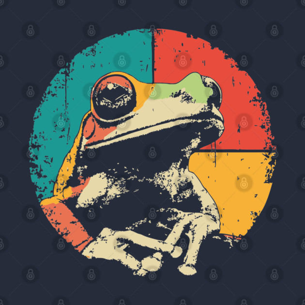 Funny Frog Face Pop Art | Cute Kids Character by TuncGK