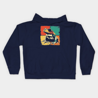 Retro Gramophone Pop Art | Vintage Music Player Kids Hoodie