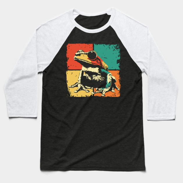 Retro Gramophone Pop Art | Vintage Music Player Baseball T-Shirt by TuncGK