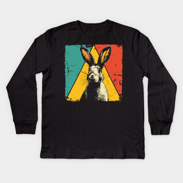 Speedy Hare Pop Art | Cute Rabbit for Kids Kids Long Sleeve T-Shirt by TuncGK