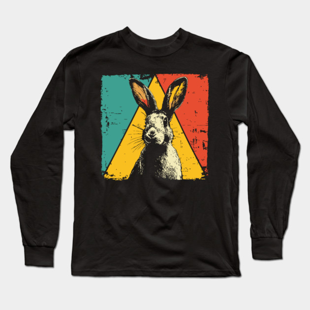 Speedy Hare Pop Art | Cute Rabbit for Kids Long Sleeve T-Shirt by TuncGK