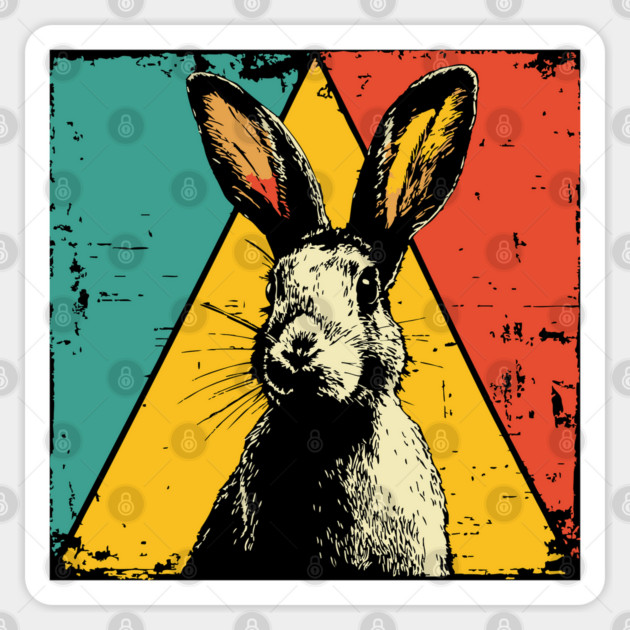 Speedy Hare Pop Art | Cute Rabbit for Kids Sticker by TuncGK