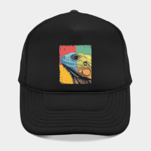 Colorful Iguana Pop Art | Cool Lizard for Kids Hat