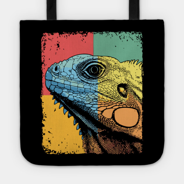 Colorful Iguana Pop Art | Cool Lizard for Kids Tote by TuncGK