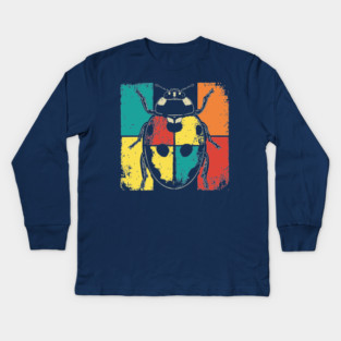 Cute Ladybug Pop Art for Toddlers and Kids Kids Long Sleeve T-Shirt