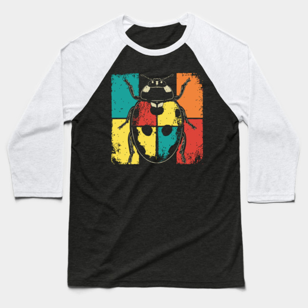 Cute Ladybug Pop Art for Toddlers and Kids Baseball T-Shirt by TuncGK