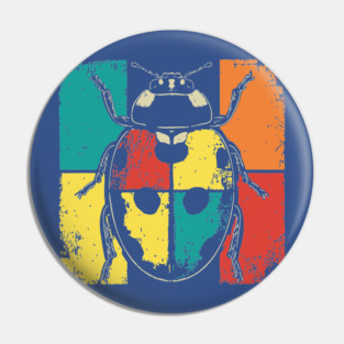 Cute Ladybug Pop Art for Toddlers and Kids Pin