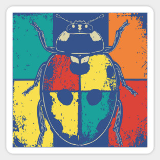 Cute Ladybug Pop Art for Toddlers and Kids Sticker