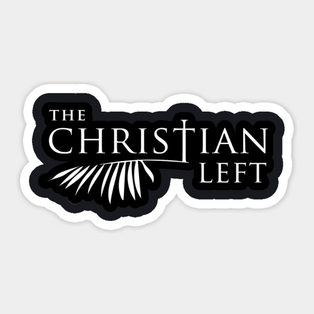 The Christian Left Logo Sticker by Charles's Store 8