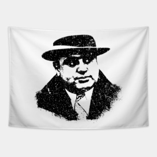 Al Capone Portrait Pop Art Tapestry