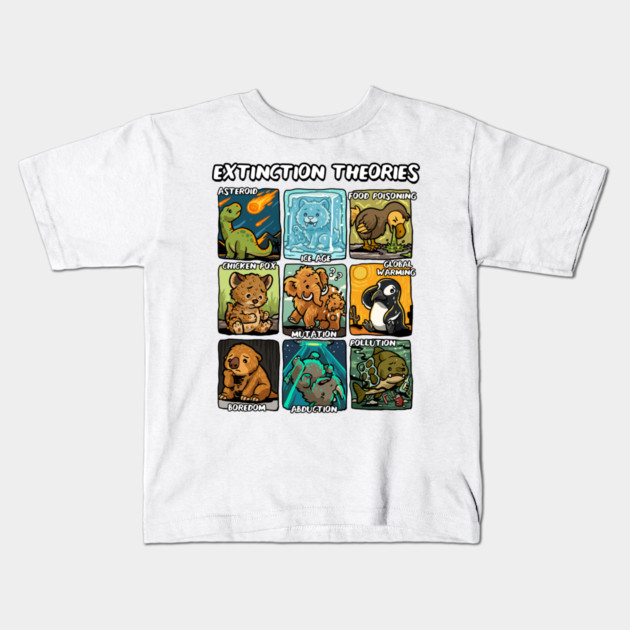 Extinction Theories Kids T-Shirt by GoshWow®