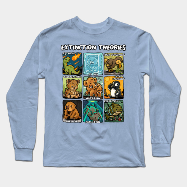 Extinction Theories Long Sleeve T-Shirt by GoshWow®