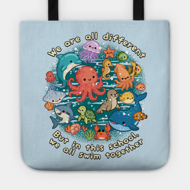 We All Swim Together Tote by GoshWow®