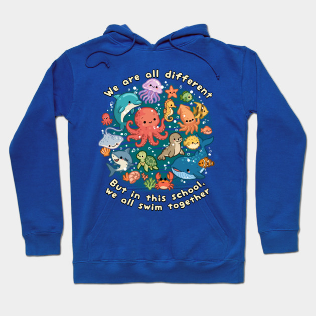 We All Swim Together Hoodie by GoshWow®