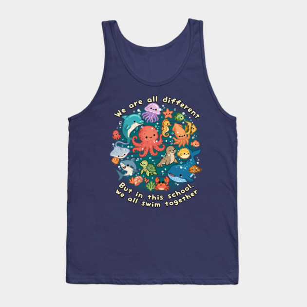 We All Swim Together Tank Top by GoshWow®