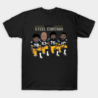 The Steel Curtain - Pittsburgh Steelers - josephhynesva #54 T-Shirt