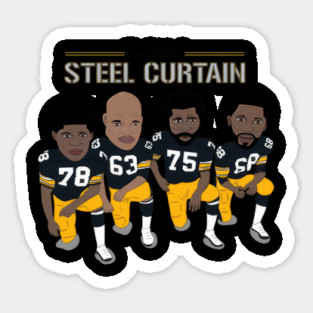 The Steel Curtain - Pittsburgh Steelers - josephhynesva #54 Magnet