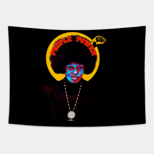 Angela Davis Pop Art Portrait – People Power Tapestry