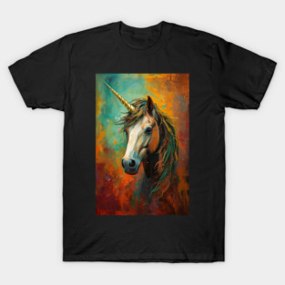 MAGIC UNICORN   OIL PAINTING T-Shirt