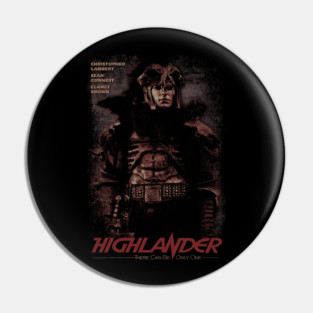 Highlander, Christopher Lambert, Cult Classic Pin