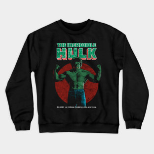 Hulk, DISTRESSED, Bruce Banner, Lou Ferrigno Crewneck Sweatshirt