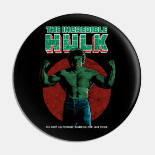 Hulk, DISTRESSED, Bruce Banner, Lou Ferrigno Pin