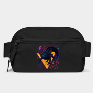 Retro Neon Black Axolotl Bag