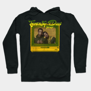 Green And Yellow Television Screen Hoodie
